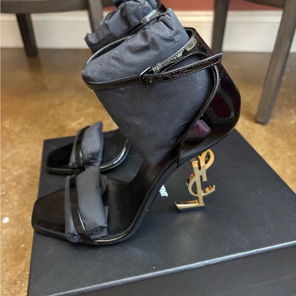 Saint Laurent Opyum YSL logo heel